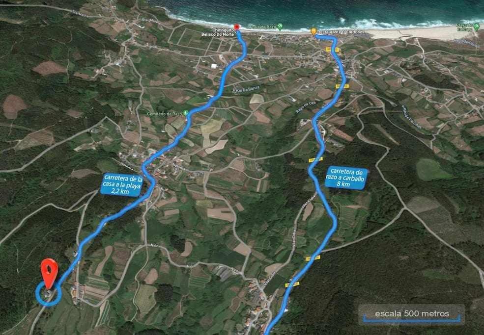 Ag Casa Anema 10 Huespedes A 2Km De La Playa Razo Villa A Coruña Buitenkant foto